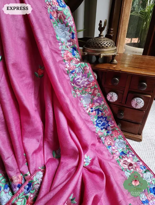 Handcrafted Pure Munga Tussar Silk Saree – Heritage Weave & Natural Sheen